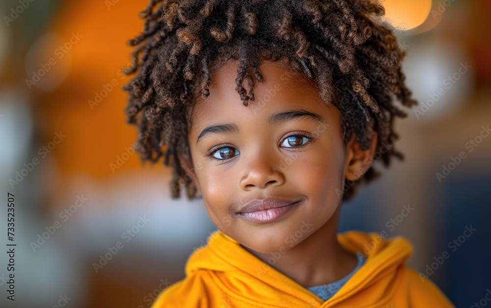 happy smiling African American kid in a professional studio background happy smiling African American kid in a professional studio background