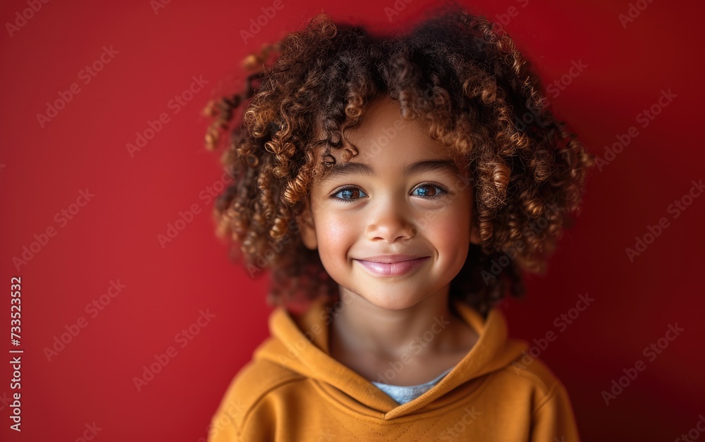 happy smiling African American kid in a professional studio background happy smiling African American kid in a professional studio background