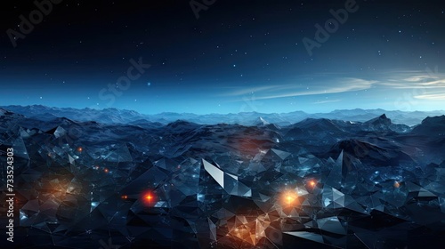 background with blue waves concept for wallpaper or banner and poster background © GradPlanet