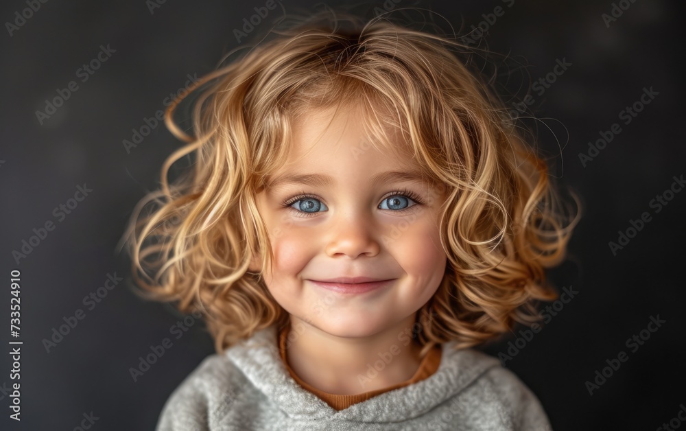 happy smiling caucasian kid portrait, professional studio background happy smiling caucasian kid portrait, professional studio background