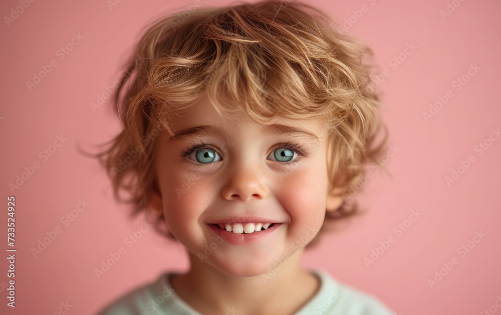happy smiling caucasian kid portrait, professional studio background happy smiling caucasian kid portrait, professional studio background