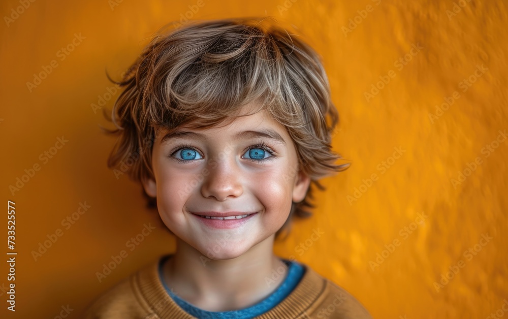 happy smiling caucasian kid portrait, professional studio background happy smiling caucasian kid portrait, professional studio background