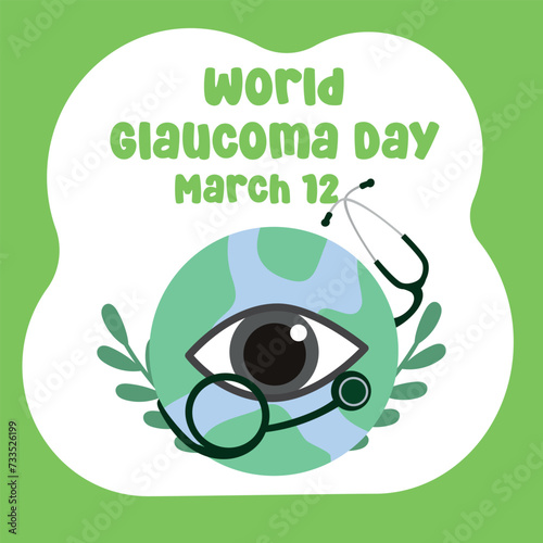 vector graphic of World Glaucoma Day ideal for World Glaucoma Day celebration.