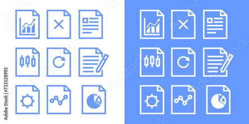 set of icons for business design