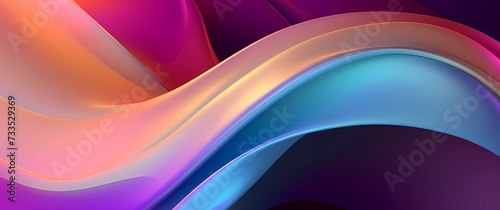 Colorful Abstract Modern Wave 3d Background