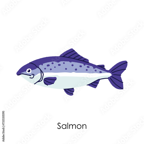 Salmon Edible Salt Water Fish Element