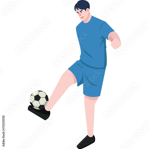 Fototapeta Naklejka Na Ścianę i Meble -  Football Flat Illustration
