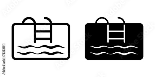Pool icon. sign for mobile concept and web design. vector illustration