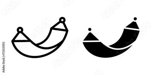 Hammock icon. sign for mobile concept and web design. vector illustration