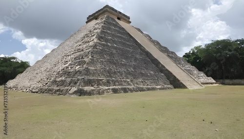 mayan pyramid in chichen itza
