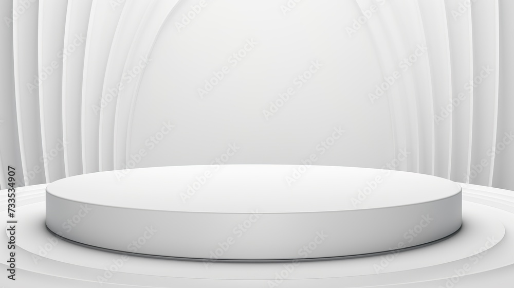 empty white podium empty white podium