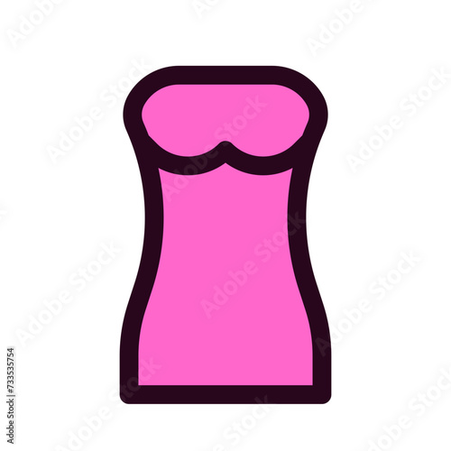 Strapless Dress Icon