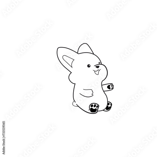 set of coloring books cute dogs set