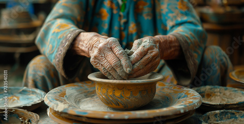 the unique beauty of hands engaged in various crafts, emphasizing the skill and artistry involved High-resolution photograph clean sharp focus,digital photography