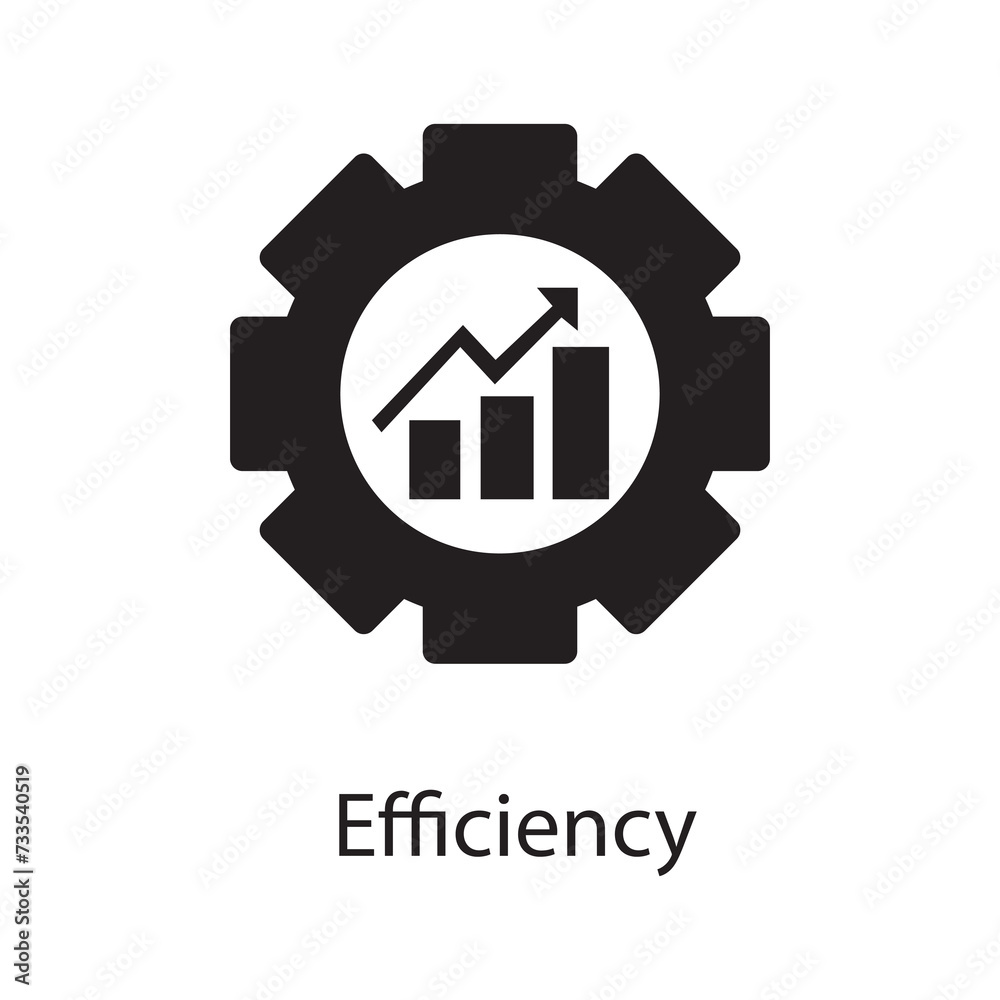Obraz premium Efficiency icon.simple flat trendy style vector illustration on white background..eps