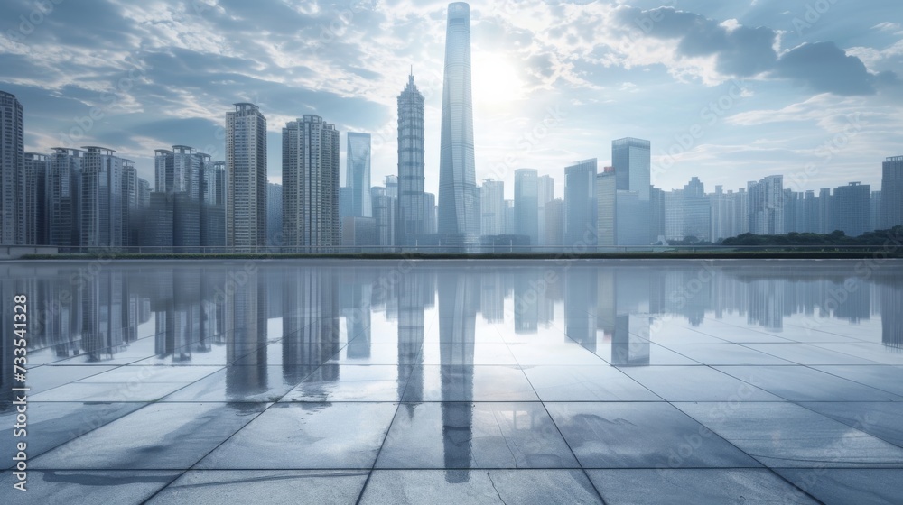 Skyscraper by an architekton with building of an identical shape. Skyscraper by an architekton with building of an identical shape.