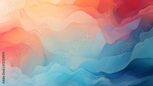 Rainbow gradient abstract colorful watercolor background © xuan