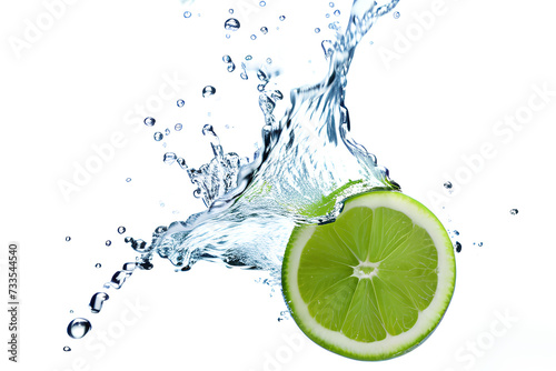 Generative AI
It expresses the feeling of the lime falling into the water.