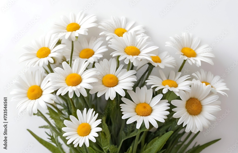 Fototapeta premium A very beautiful large bouquet of daisy flowers