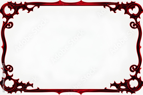 Black And Red Devil Border Frame Copy Space Area