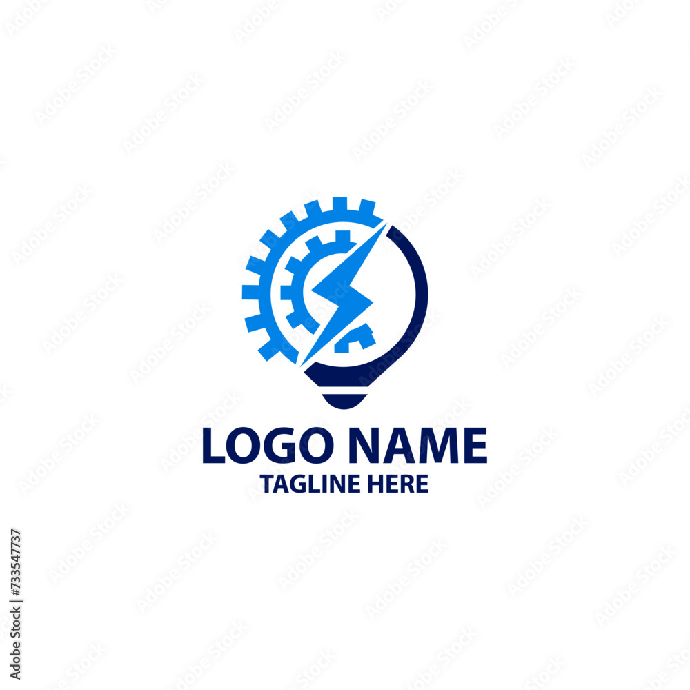 electrical settings logo design vector electrical settings logo design vector