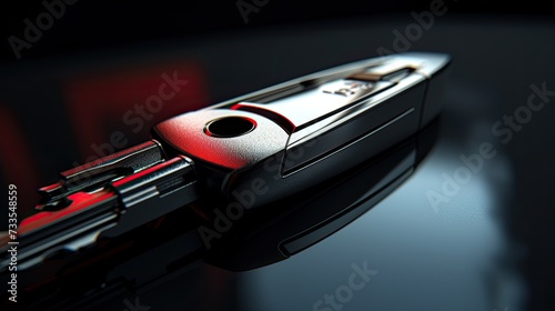Car keys close-up, Hyper Real