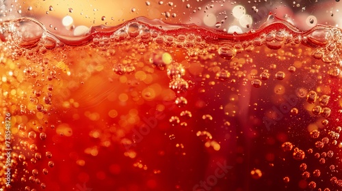 Relaxation and Enjoyment: A Carbonated Drink with Light