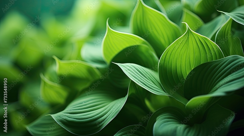Hosta close-up, Hyper Real Hosta close-up, Hyper Real