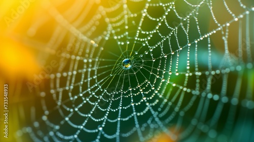 Bejeweled Web in the Morning Light © Yaroslav Herhalo