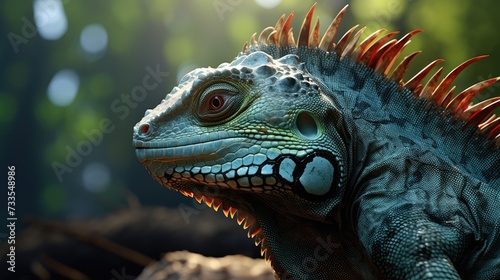 Iguana close-up, Hyper Real © Gefo