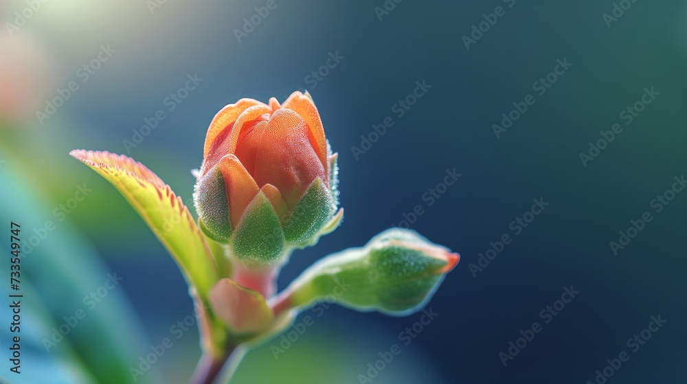 A flower at the start of its bloom, the dewdrops a fresh accessory in this macro capture. A flower at the start of its bloom, the dewdrops a fresh accessory in this macro capture.