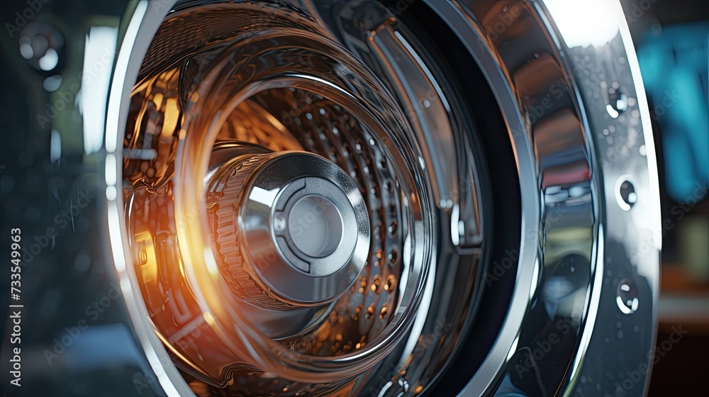Clothes dryer close-up, Hyper Real