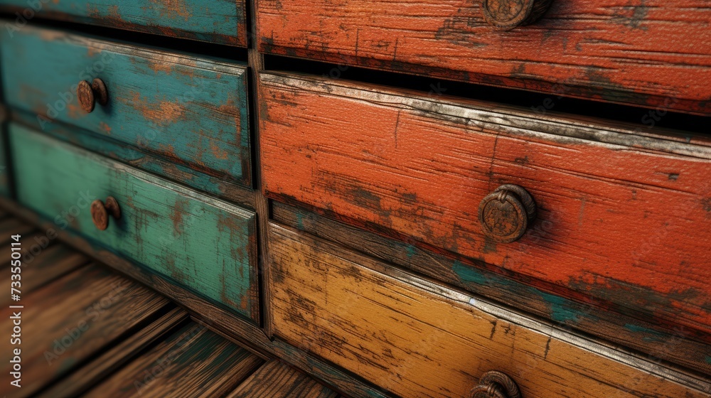 Dresser close-up, Hyper Real Dresser close-up, Hyper Real