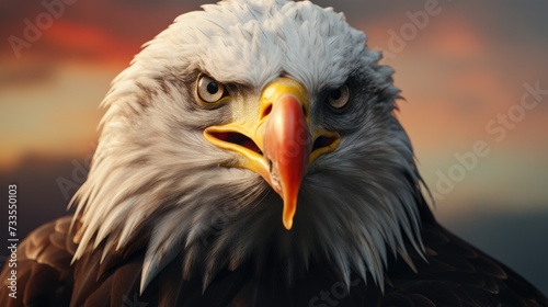 Eagle close-up, Hyper Real