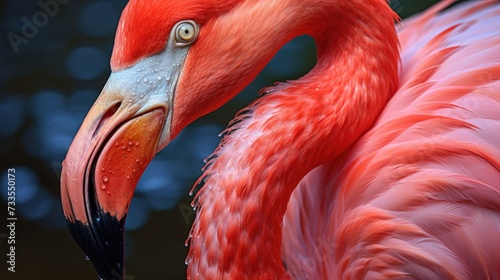 Obraz na płótnie Flamingo close-up, Hyper Real