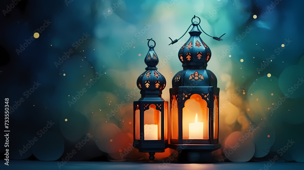 Glowing background for muslim feast in holy month of Ramadan Kareem Glowing background for muslim feast in holy month of Ramadan Kareem