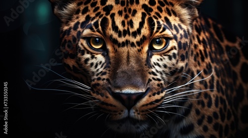 Leopard close-up  Hyper Real