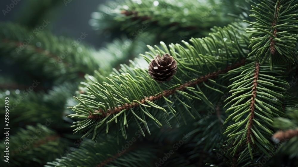 Spruce close-up, Hyper Real