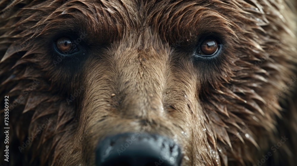 Bear close-up, Hyper Real Bear close-up, Hyper Real