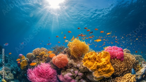 Underwater beauty of coral ecosystems  vital for marine conservation.