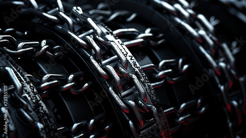 Car chains close-up, Hyper Real