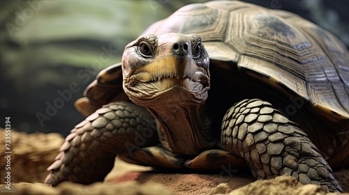 Galapagos tortoise close-up, Hyper Real photo