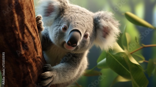 Koala close-up  Hyper Real