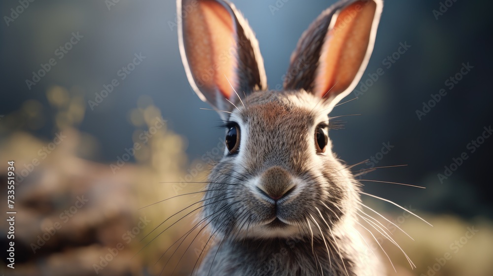 Rabbit close-up, Hyper Real Rabbit close-up, Hyper Real