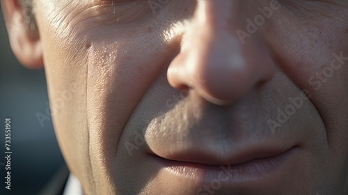 Politician close-up, Hyper Real