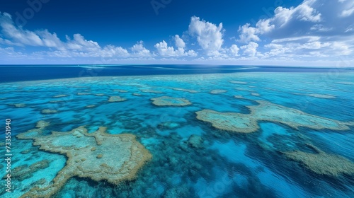 The diverse textures of the Great Barrier Reef's underwater landscape.
