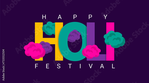 vector happy holi background template