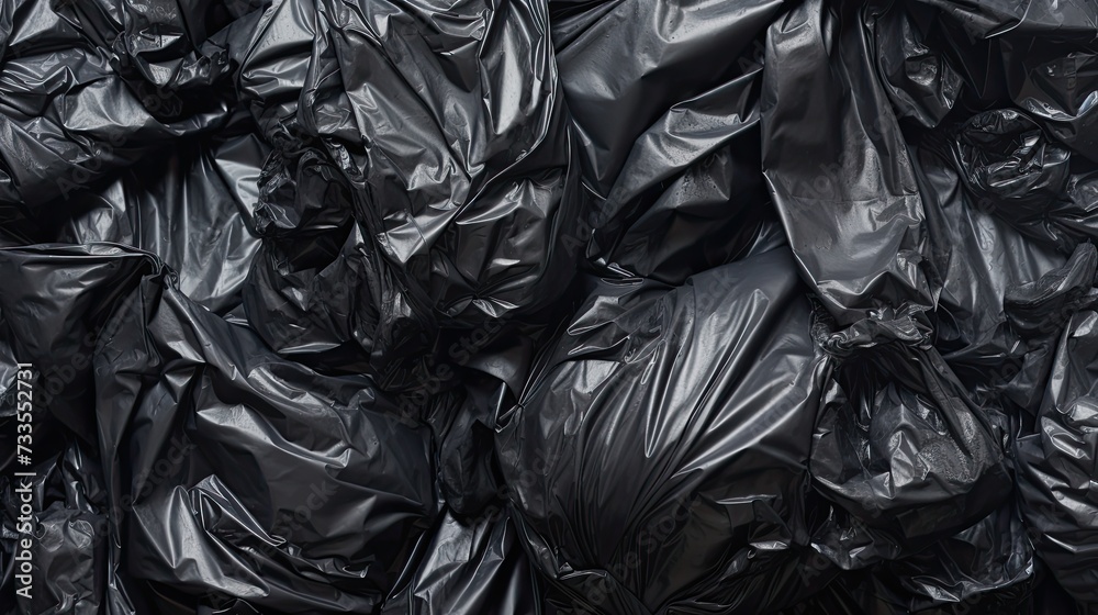 Garbage bags close-up, Hyper Real