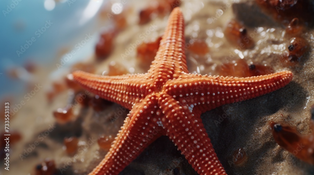 Starfish close-up, Hyper Real Starfish close-up, Hyper Real
