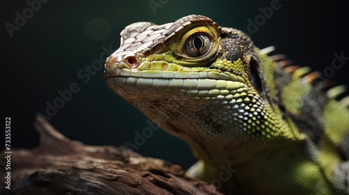 Sand lizard close-up  Hyper Real